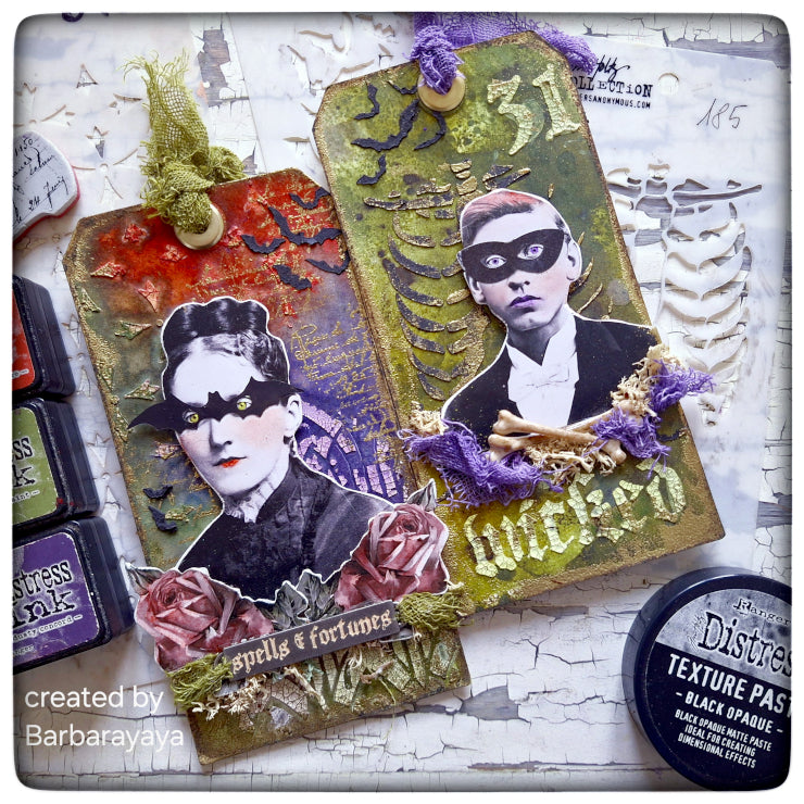 Tim Holtz Layering Stencil DECO ARCH THS147 batty | color-code:ALT02