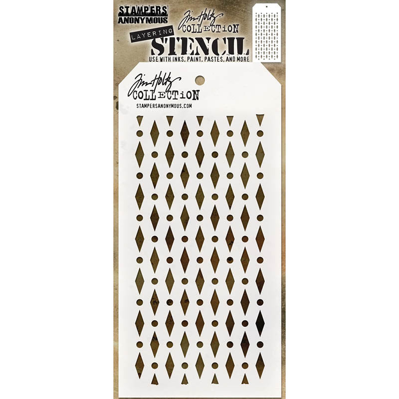Tim Holtz Layering Stencil DIAMOND DOT THS133
