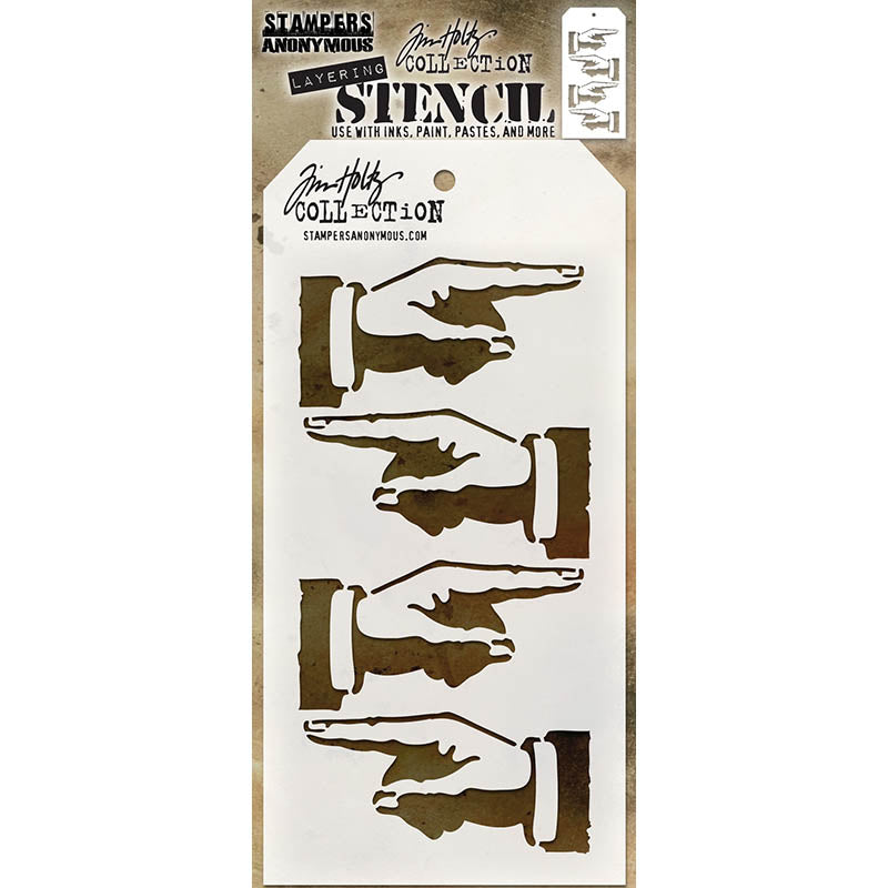 Tim Holtz Layering Stencil DIRECTION THS088
