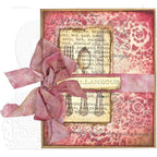 Tim Holtz Layering Stencil DOILY THS018 red