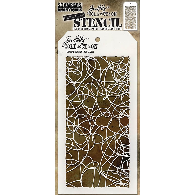 Tim Holtz Layering Stencil DOODLE THS072

