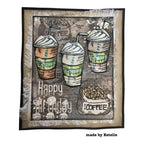 Tim Holtz Layering Stencil Dotted Line ths155 coffee | color-code:ALT01