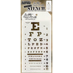 Tim Holtz Layering Stencil EYE CHART THS010