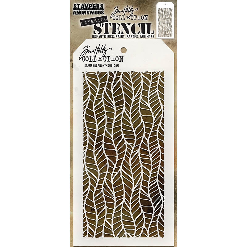 Tim Holtz Layering Stencil FEATHER THS079