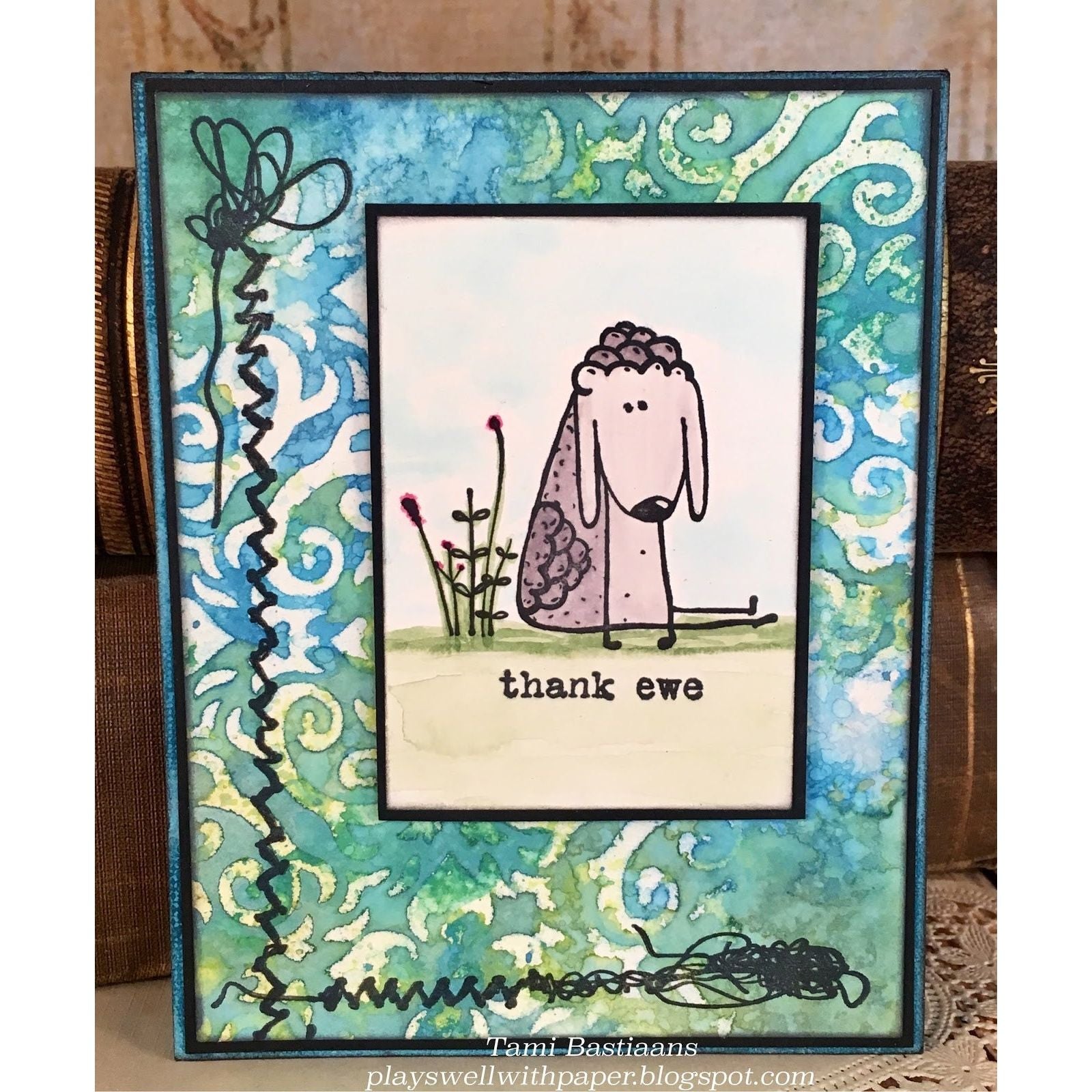 Tim Holtz Layering Stencil FLAMES THS091 thank ewe