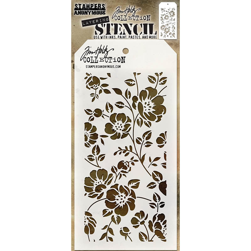 Tim Holtz Layering Stencil FLORAL THS077