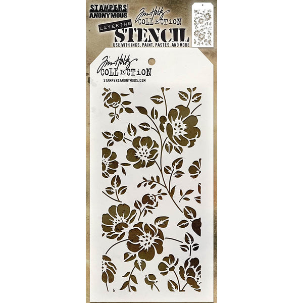 Tim Holtz Layering Stencil Floral ths077 – Simon Says Stamp