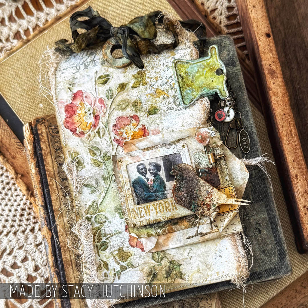 Tim Holtz Layering Stencil Floral ths077 couple