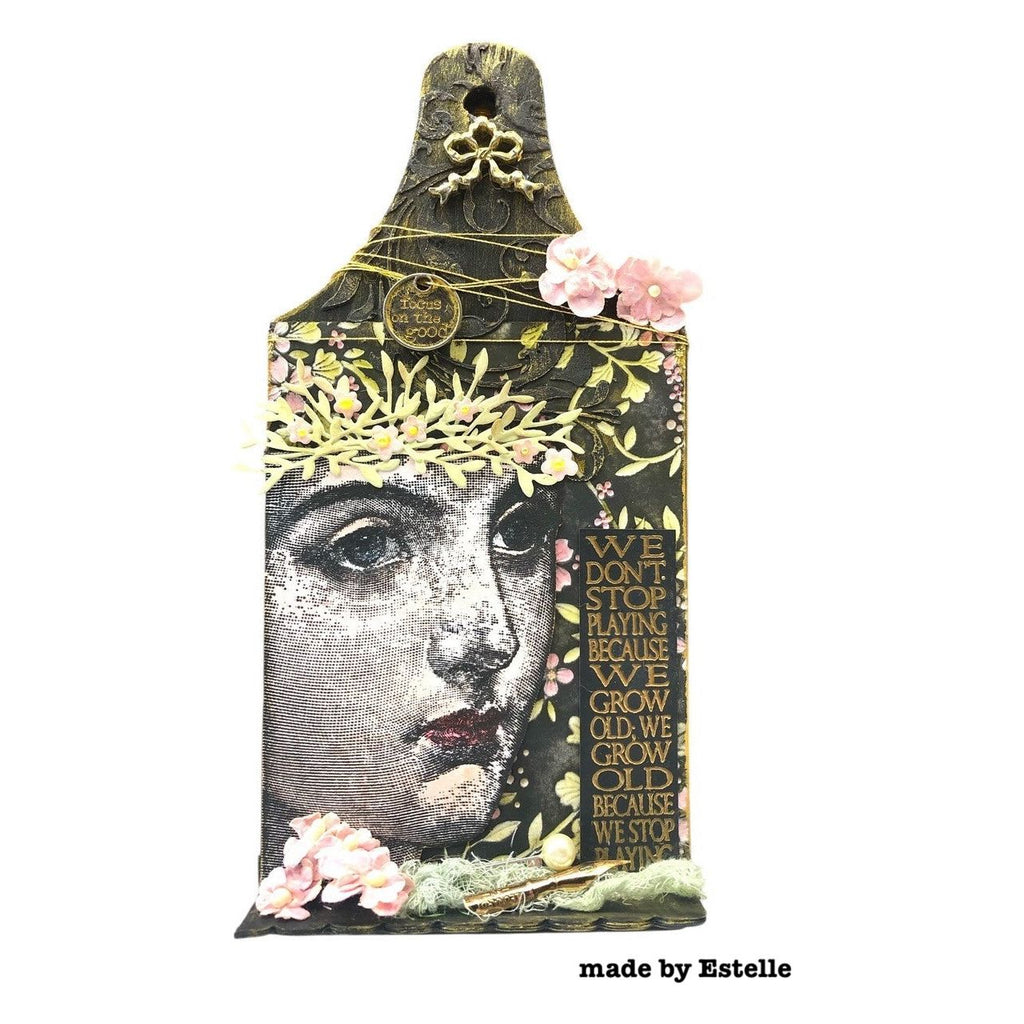 Tim Holtz Layering Stencil Flourish ths032 face | color-code:ALT01