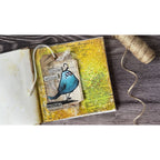 Tim Holtz Layering Stencil GRADIENT SQUARE THS119 blue bird | color-code:ALT01