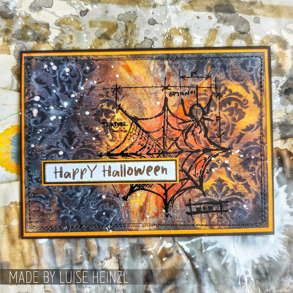 Tim Holtz Layering Stencil Gothic ths026 happy halloween