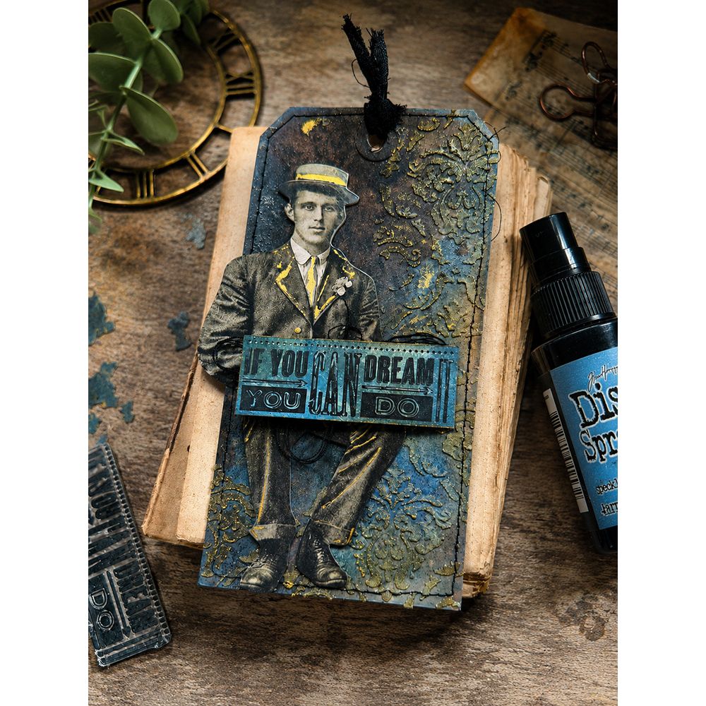 Tim Holtz Layering Stencil Gothic ths026 if you can dream