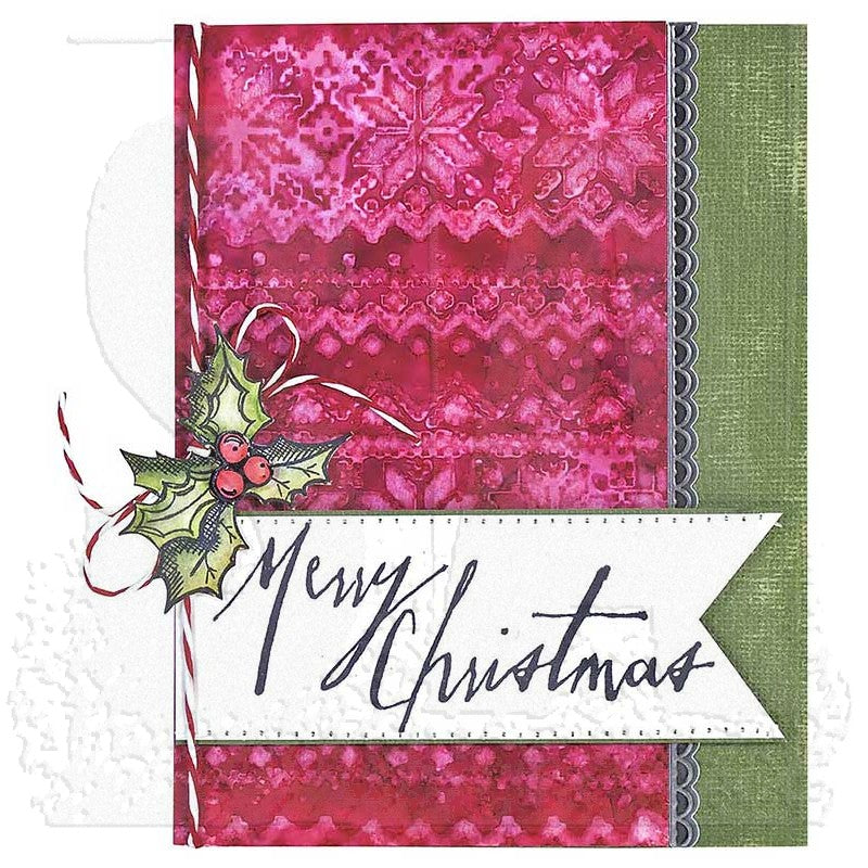Tim Holtz Layering Stencil HOLIDAY KNIT THS028 holly