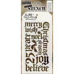 Tim Holtz Layering Stencil HOLIDAY SCRIPT THS066