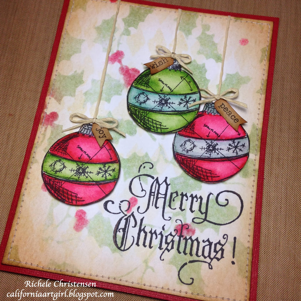Tim Holtz Layering Stencil HOLLY BOUGH THS015 christmas