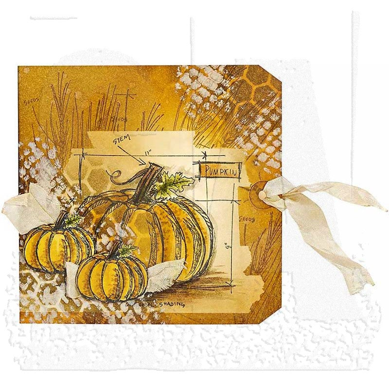 Tim Holtz Layering Stencil HONEYCOMB THS005 tag