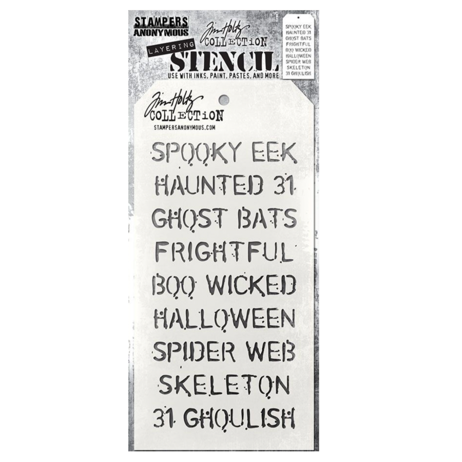 Tim Holtz Layering Stencil Halloween ths027