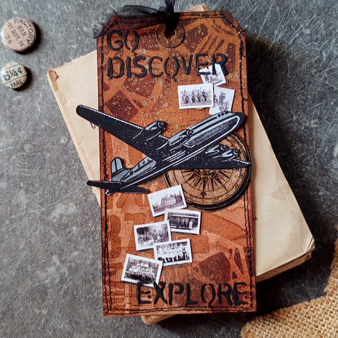 Tim Holtz Layering Stencil INDUSTRIAL THS051 explore | color-code:ALT01