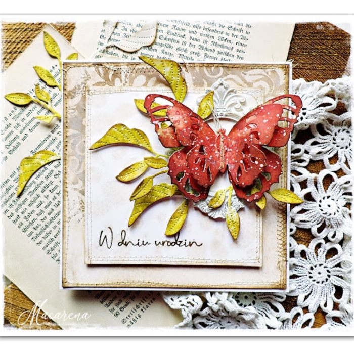 Tim Holtz Layering Stencil IRON WORKS THS148 butterfly