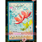 Tim Holtz Layering Stencil LINEN THS061 sending hugs | color-code:ALT01