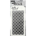 Tim Holtz Layering Stencil LINKED SQUARES THS157
