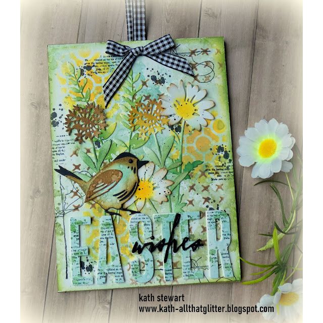 Tim Holtz Layering Stencil Linked Circles ths159 easter wishes | color-code:ALT01