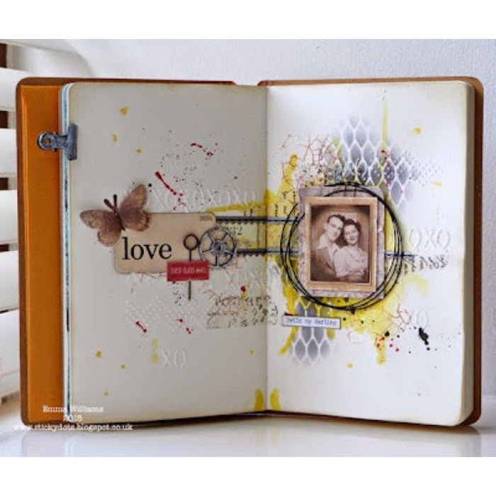 Tim Holtz Layering Stencil  MESH THS041 love