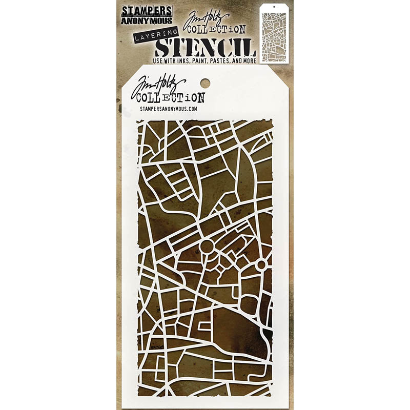 Tim Holtz Layering Stencil METROPOLIS THS156