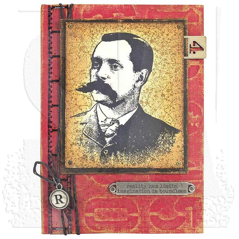 Tim Holtz Layering Stencil NUMBERED ths020 mustache