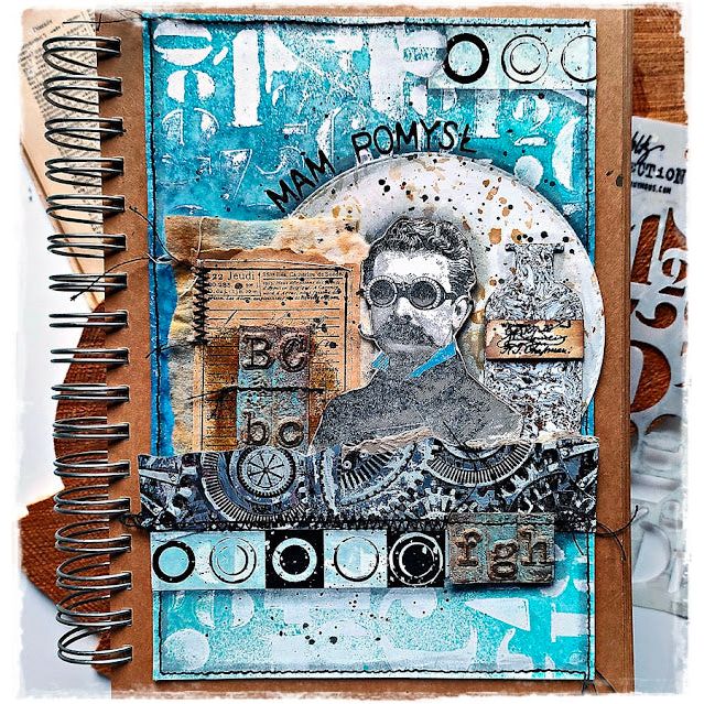 Tim Holtz Layering Stencil NUMERIC THS054 goggles