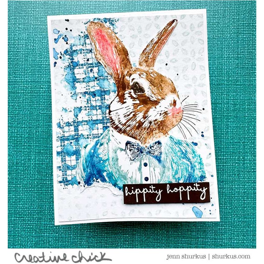 Tim Holtz Layering Stencil Nordic ths070 rabbit