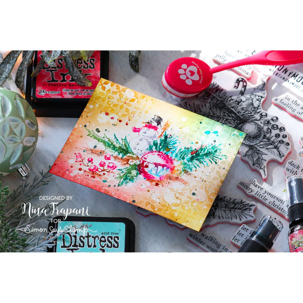 Tim Holtz Layering Stencil Nordic ths070 snowman