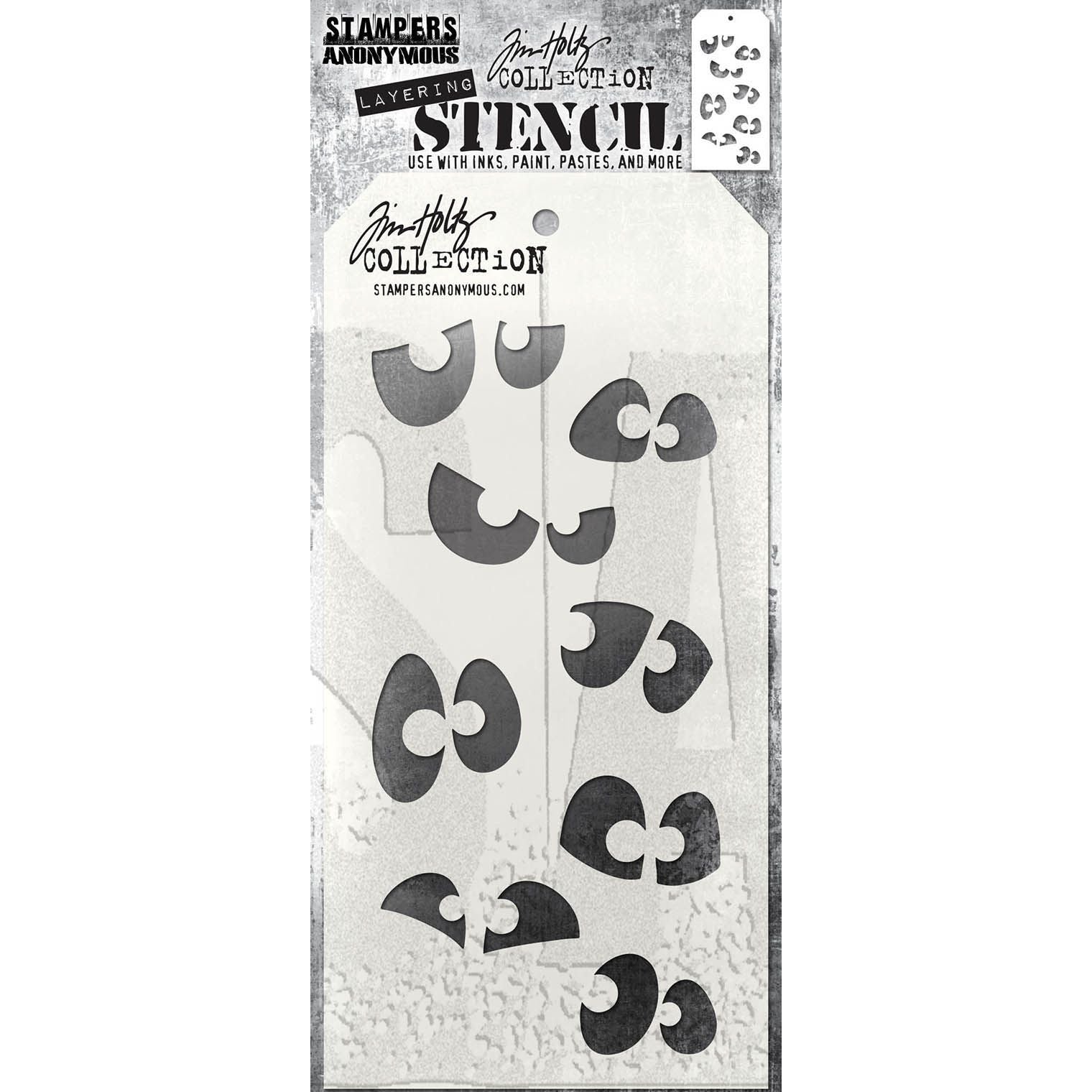 Tim Holtz Layering Stencil Peekaboo ths169