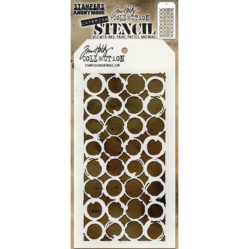 Tim Holtz Layering Stencil RINGER THS056
