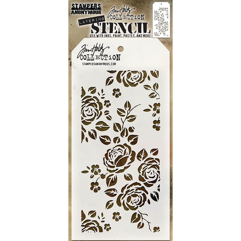 Tim Holtz Layering Stencil ROSES THS075
