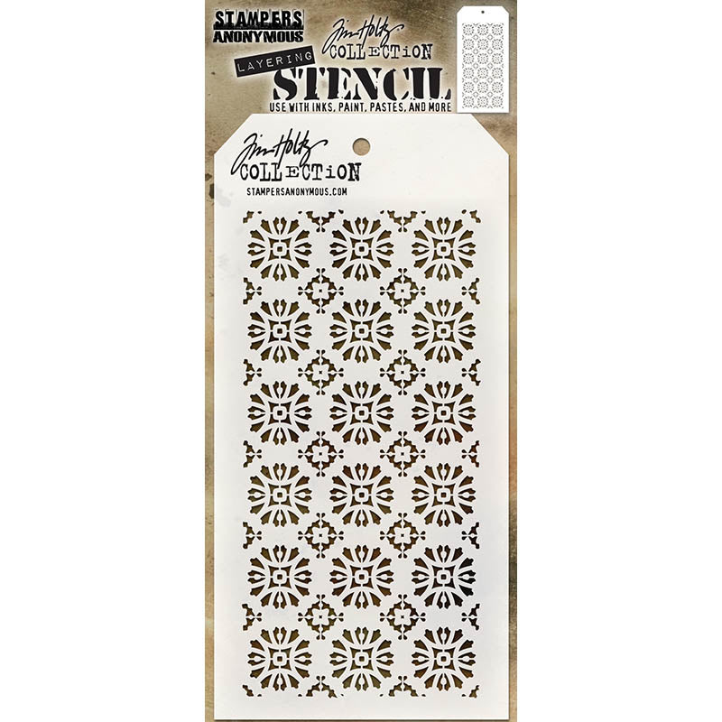 Tim Holtz Layering Stencil ROSETTE THS092