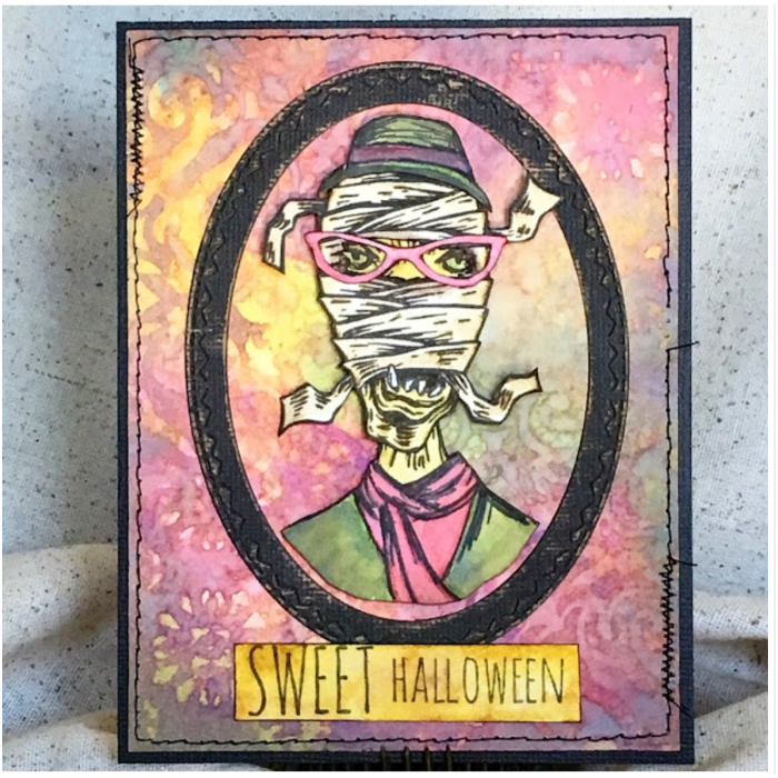 Tim Holtz Layering Stencil ROSETTE THS092 mummy