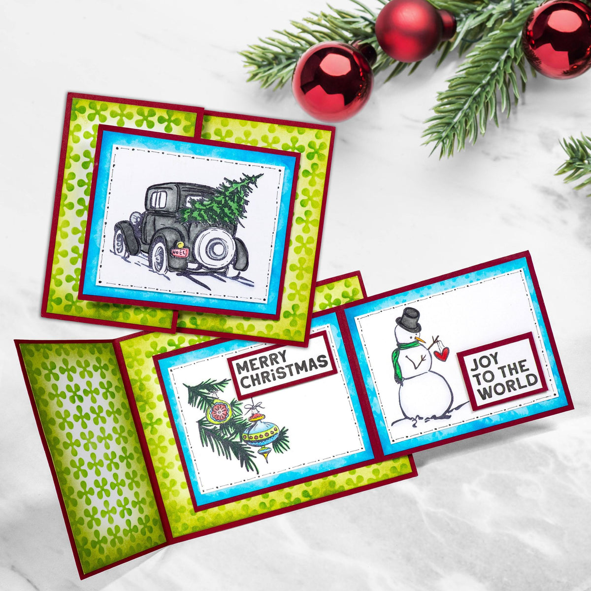 Tim Holtz Layering Stencil Retro Pinwheel ths191 merry christmas pull out card peggy peltier