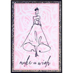Tim Holtz Layering Stencil SCRIBBLES THS036 wish