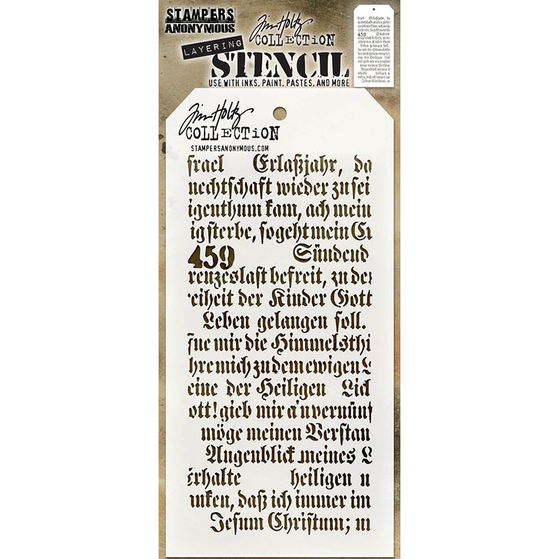 Tim Holtz Layering Stencil SCRIPT THS149