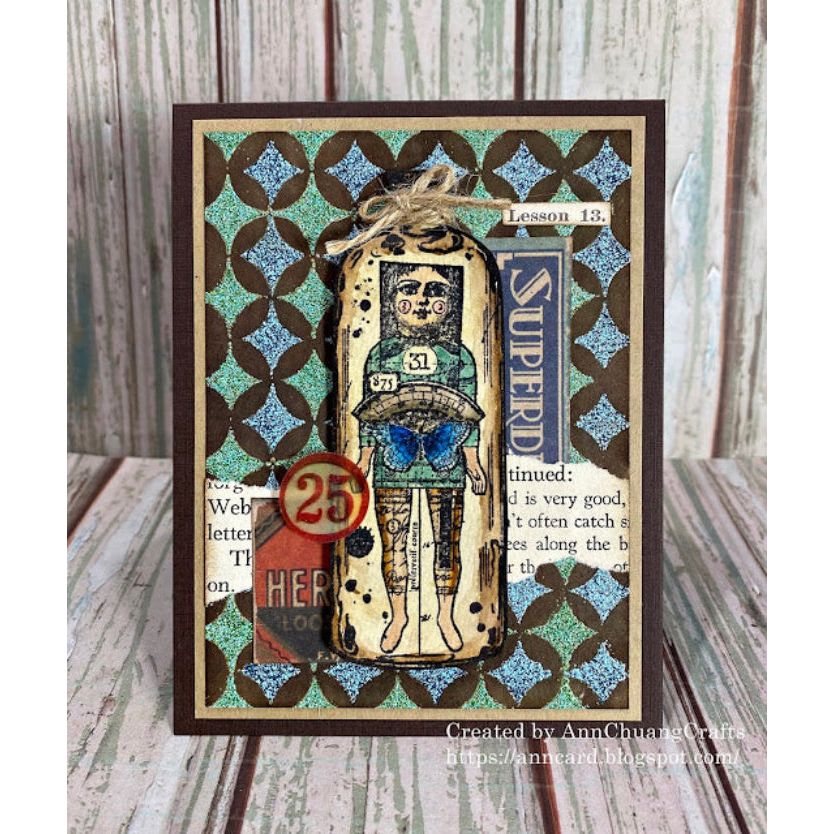 Tim Holtz Layering Stencil SHIFTER BURST THS120 background