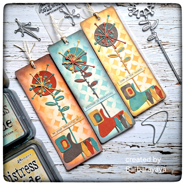 Tim Holtz Layering Stencil SHIFTER BURST THS120 book marks | color-code:ALT01