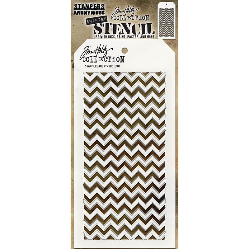 Tim Holtz Layering Stencil SHIFTER CHEVRON THS127