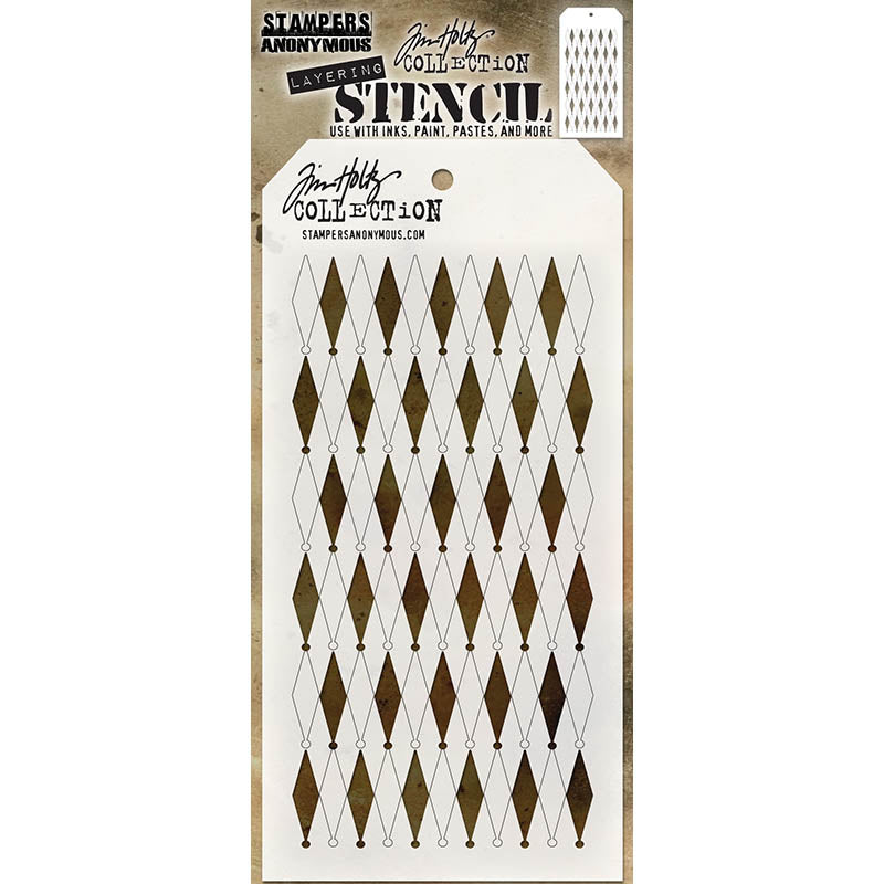 Tim Holtz Layering Stencil SHIFTER DIAMONDS THS110