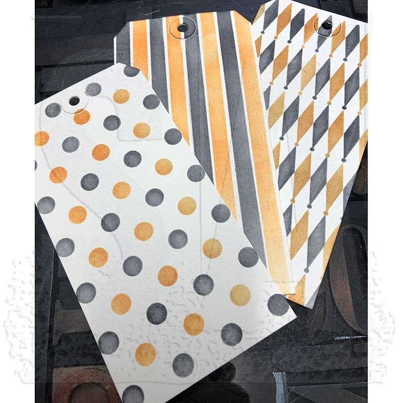 Tim Holtz Layering Stencil SHIFTER DOTS THS109 tag