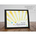 Tim Holtz Layering Stencil SHIFTER RAYS THS126 yellow