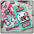 Tim Holtz Layering Stencil SHIFTER SNOWFLAKE THS135 snowglobe
