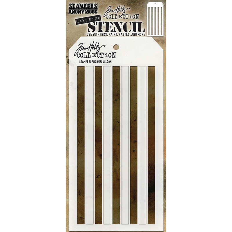 Tim Holtz Layering Stencil SHIFTER STRIPES THS108