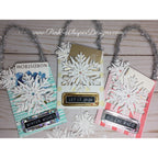Tim Holtz Layering Stencil SHIFTER STRIPES THS108 snowflakes