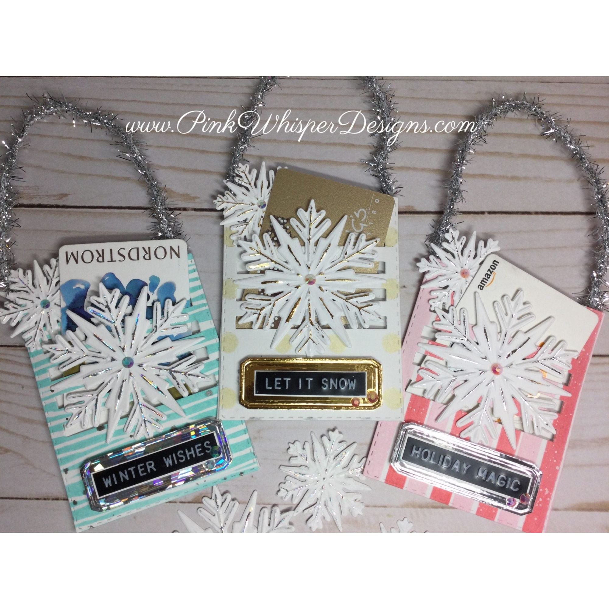 Tim Holtz Layering Stencil SHIFTER STRIPES THS108 snowflakes